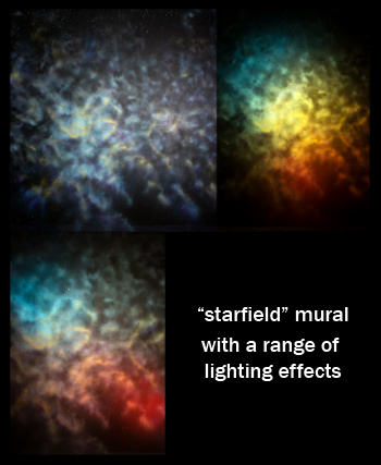 Starfield Mural Wall Background
